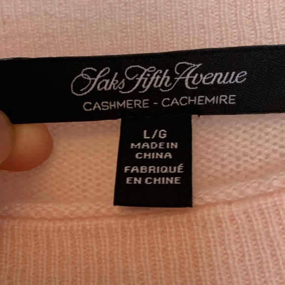 Saks Fifth Avenue cashmere sweater - Picture 2 of 2